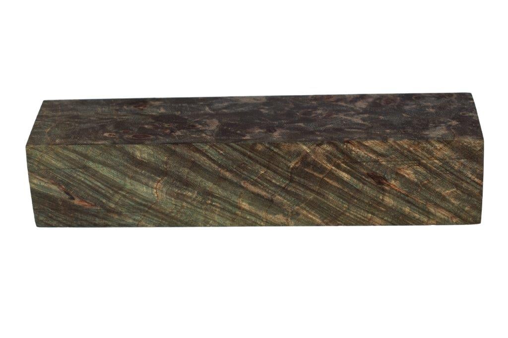 Stabilized Woods - 1.25", 1", 5", Green, Maple Burl, Block