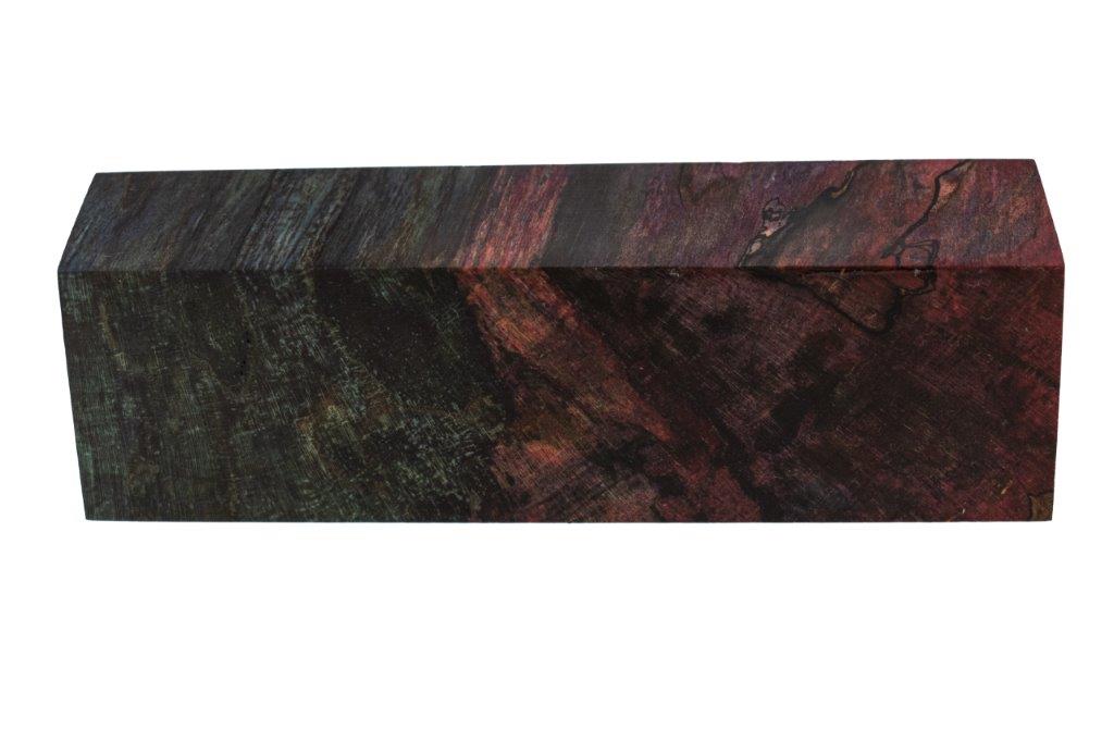 Stabilized Woods - 1.25", 1.5", 5", Multi-Color, Spalted Maple Burl, Block