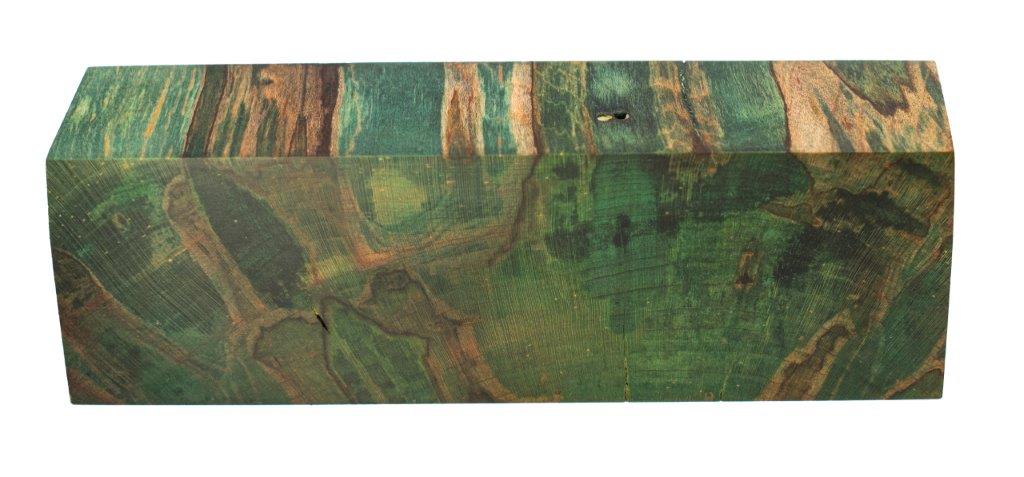 Stabilized Woods - 1.25", 1.75", 5", Green, Spalted Maple Burl, Block